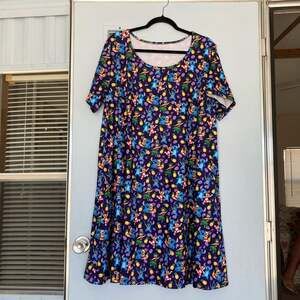 Ambrie Dress Disney Lilo and Stitch Luau Pockets Women's 2XL